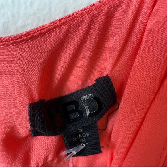 NBD “If I Were You” 100% Silk Ruffle Mini Dress in Poppy Small - Picture 3 of 5